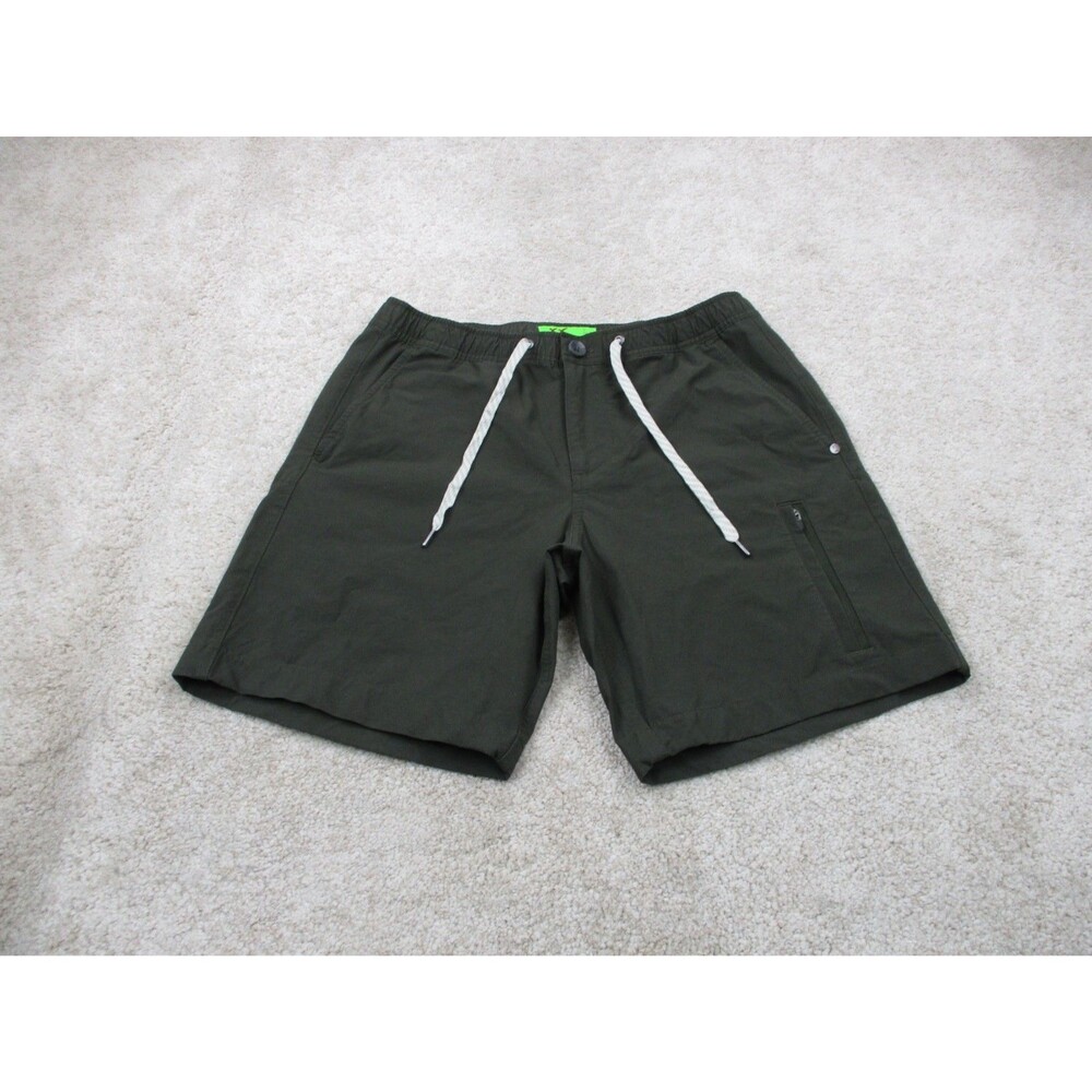 Vuori Barren Explorer Shorts Mens S Kale Green Canvas Stretch Hiking Cargo V3044